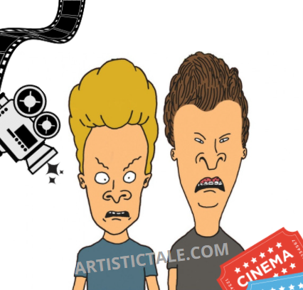Cartoon Characters Having Big Heads-Beavis And Butt-Head 