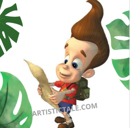 Cartoon Characters Having Big Heads-Jimmy Neutron 