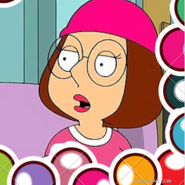 female cartoon characters with glasses-Meg Griffin