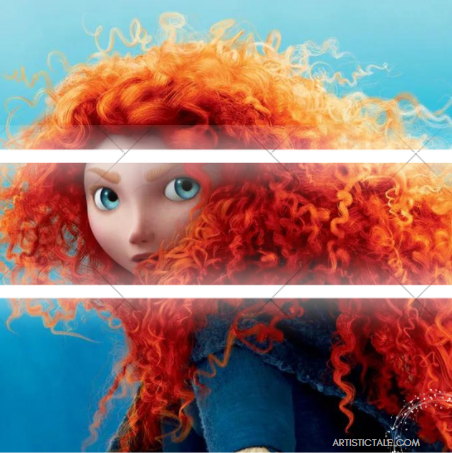 Cartoon Characters With Curly Hair - Princess Merida 
