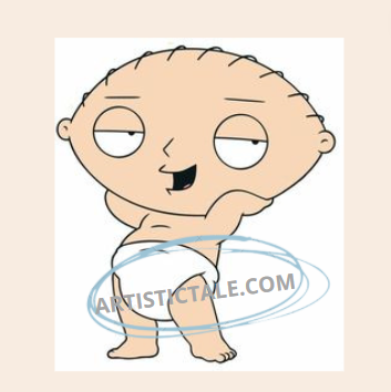 Cartoon Characters Having Big Heads-Stewie Griffin - Fictional Character 