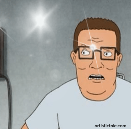 Cartoon Characters With Curly Hair - hank hill