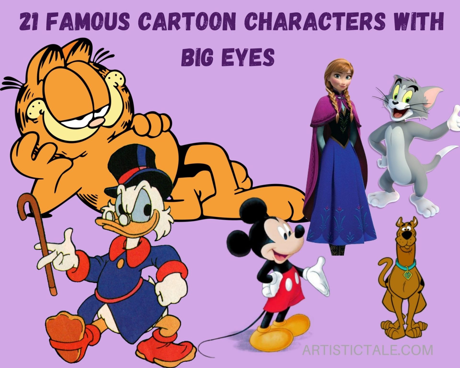 Cartoon Characters With Big Eyes