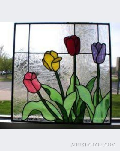 glass painting design 