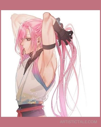 anime characters with pink hair