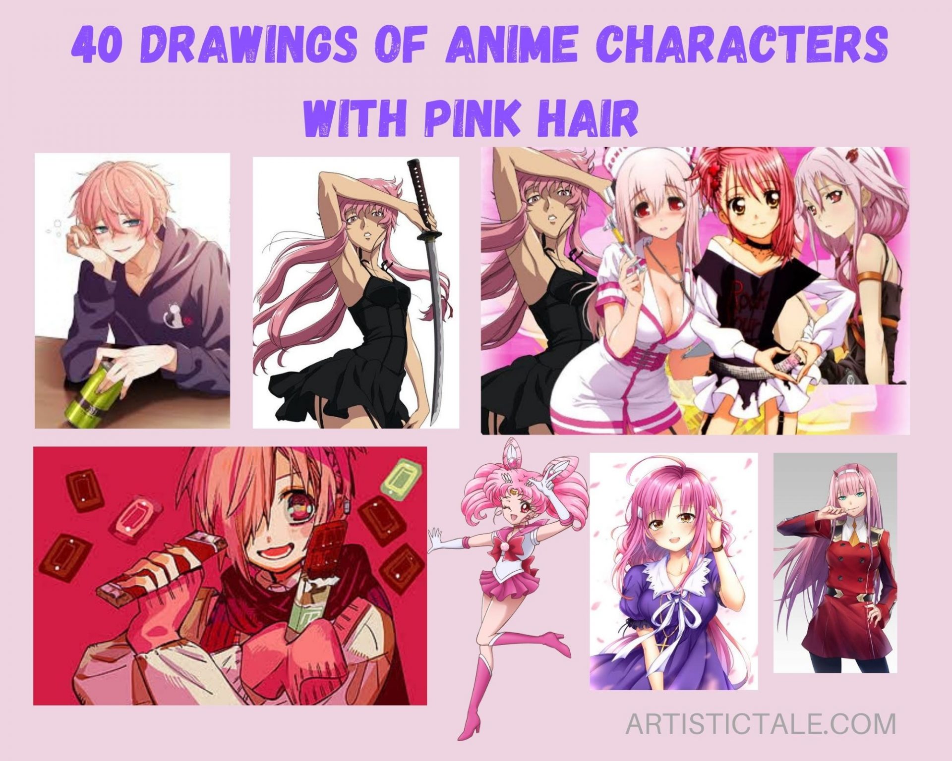Anime Characters With Pink Hair