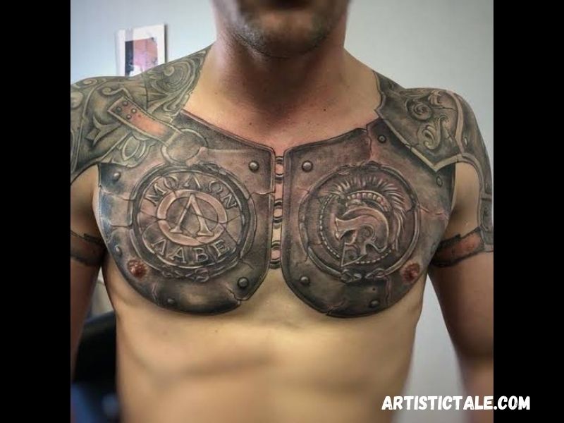 Armor Chest Tattoo