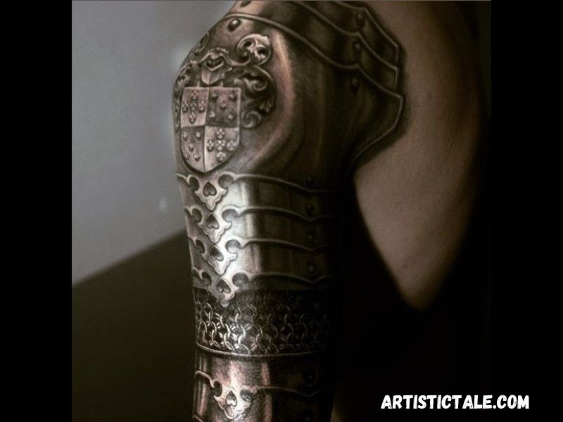 Knight armor tattoo