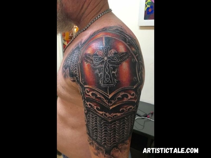 The gladiator armor tattoo