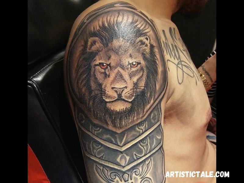 Lion Armor Tattoo 