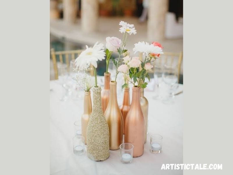 Wine Bottles Flower Vase