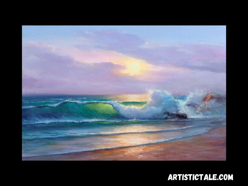 Beach Oil Painting