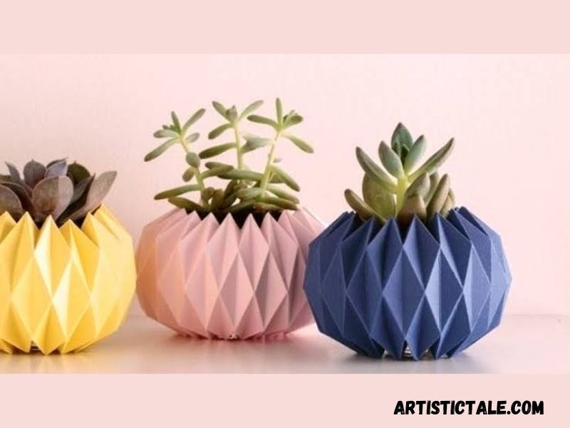 Origami-Inspired Vase