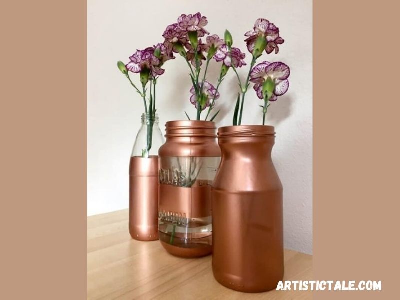 Antique Metal Jar Vase
