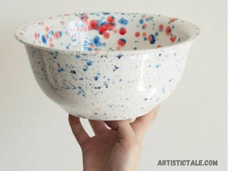 Splatter Effects Pottery Painting