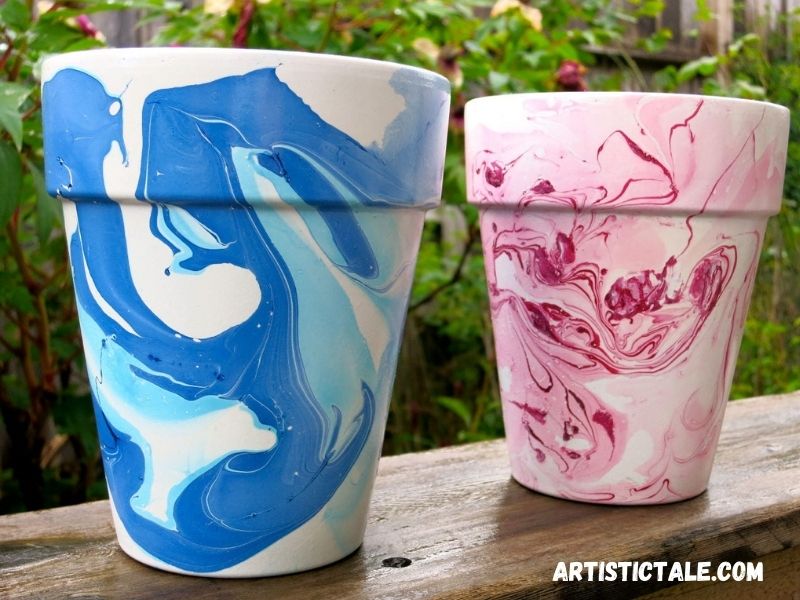 Pottery Painting With Fingernail Polish
