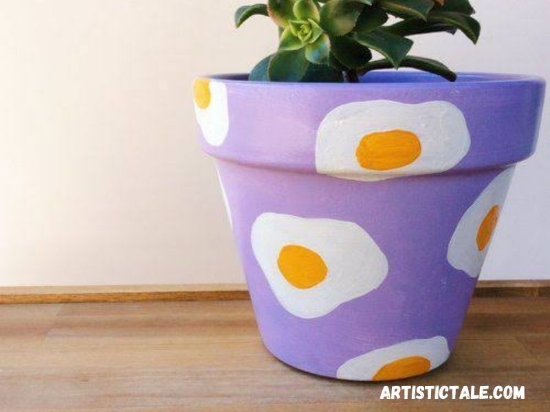 Egg pot painting