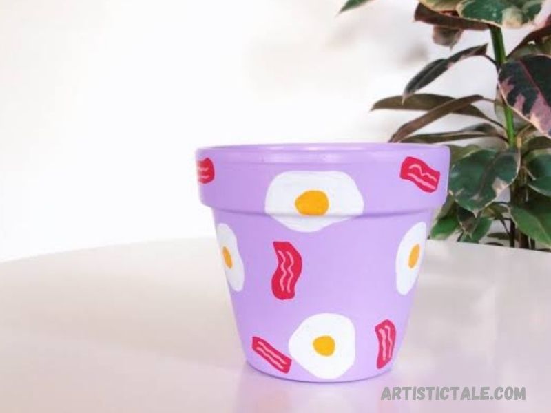 Egg pot painting