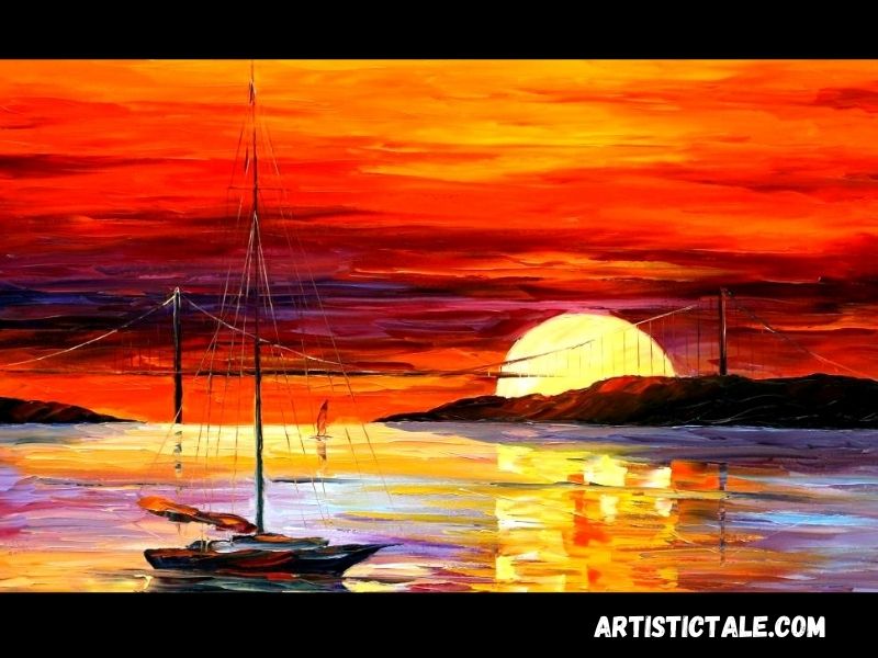 Sunset Oil Painting