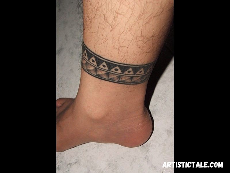 Tribal Tattoo For Ankle