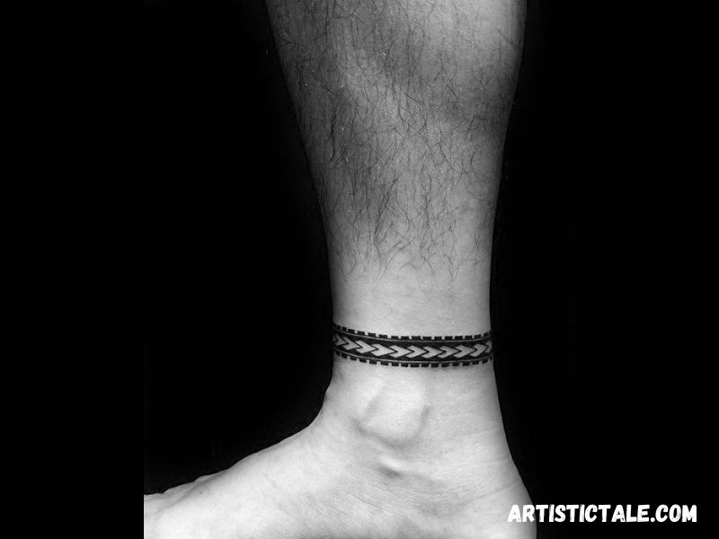 Tribal Tattoo For Ankle