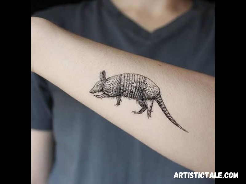 Miniature Armadillo Tattoo
