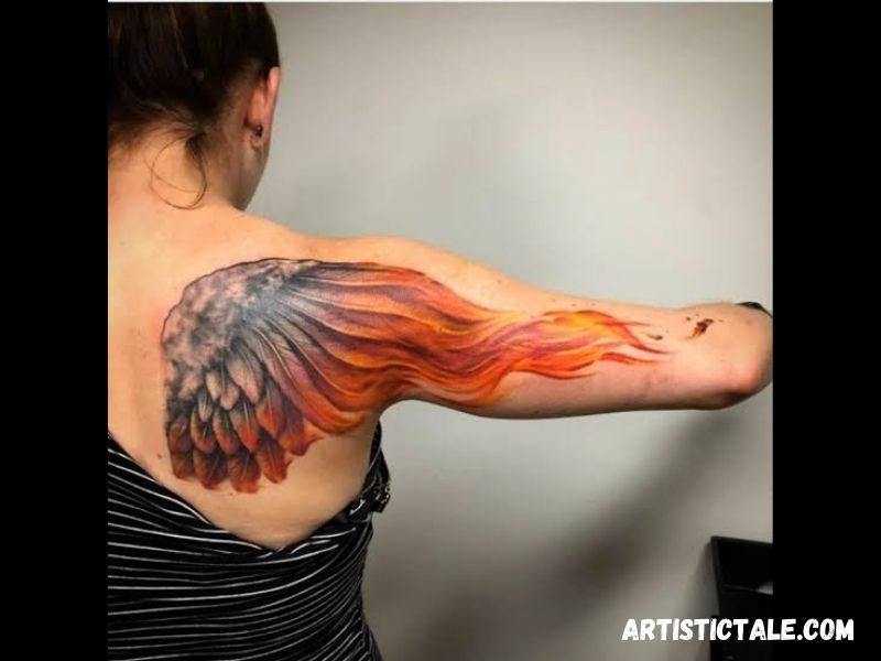 Phoenix Wing Tattoo