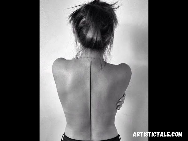 Single-Line Spine Tattoo