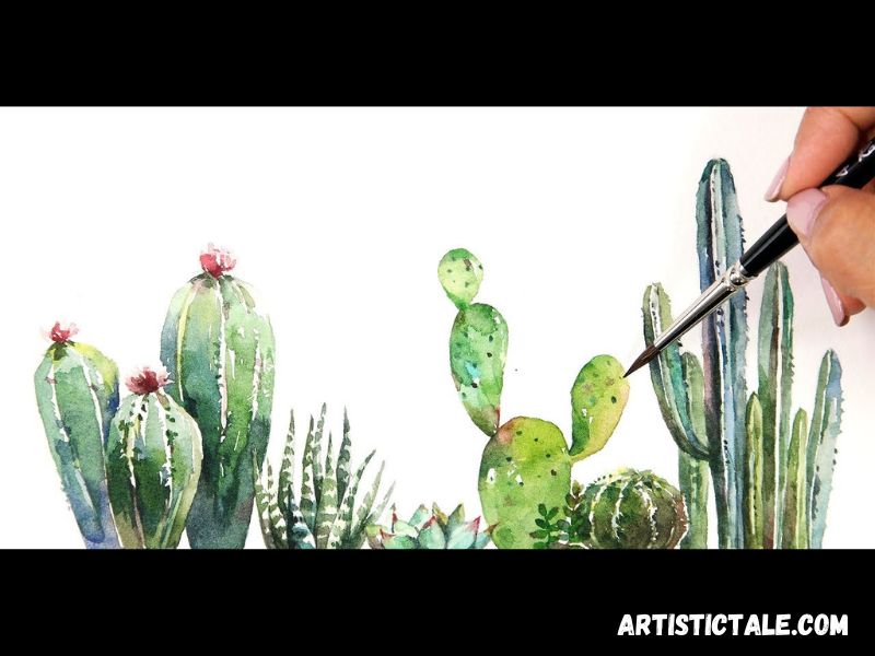 Cactus Watercolor Painting