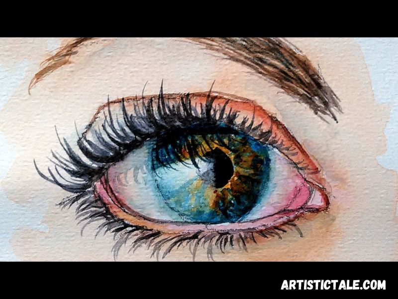 Eye Watercolor Painting