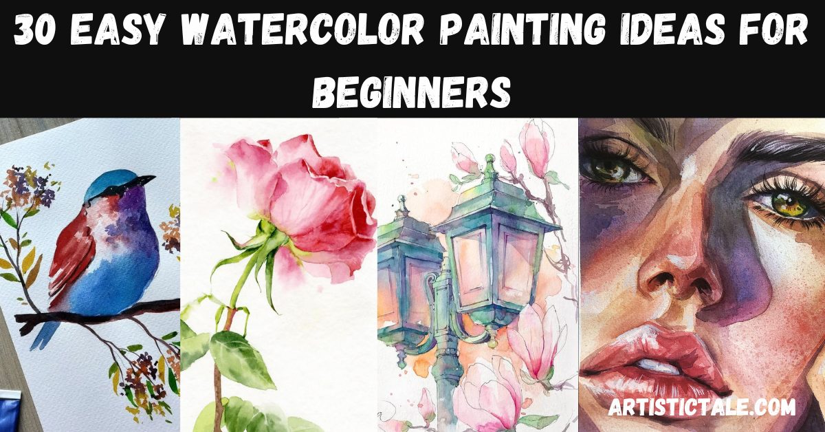 easy watercolor painting ideas